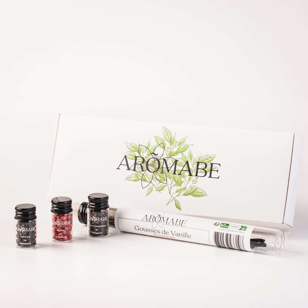 Coffret découverte épices de Madagascar Aromabe