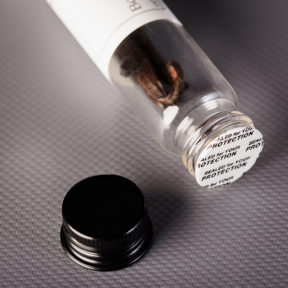 Opercule tube en verre pour Vanille Bourbon d'Aromabe