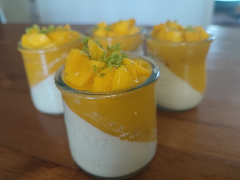 Panna Cotta à la vanille bourbon noir gourmet de Madagascar