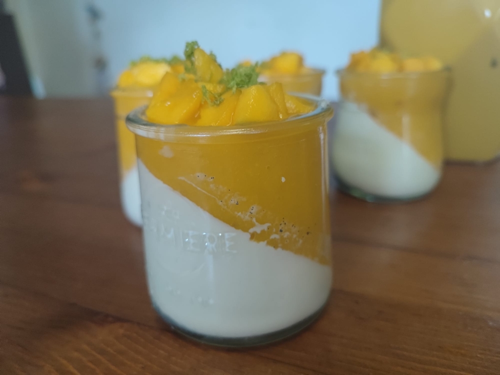 Panna Cotta à la vanille premium bourbon noir gourmet d'Aromabe