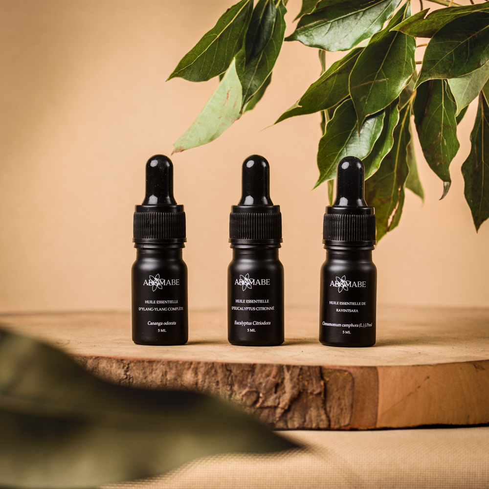 Fioles du coffret découverte huile essentielle d'Aromabe