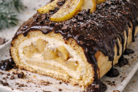 bûche de Noël à la vanille bourbon