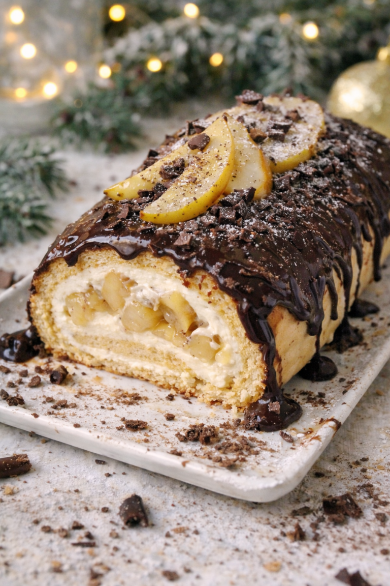 bûche de Noël à la vanille bourbon